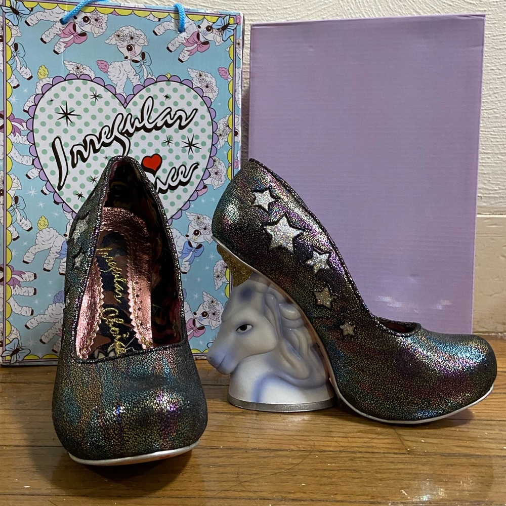 Irregular Choice Unicorn Heels Snowy Starlight